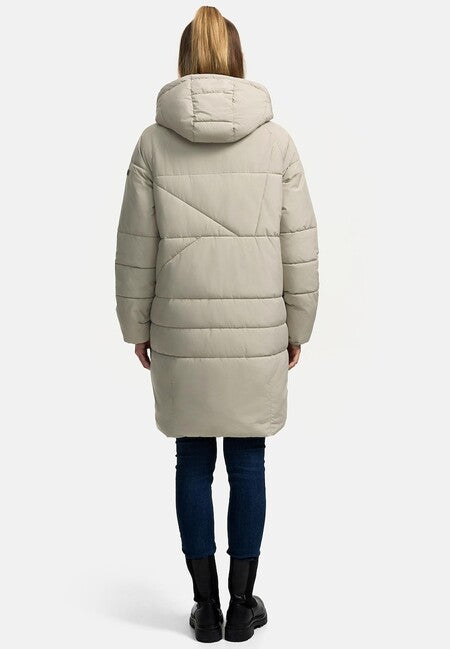 Navahoo Bliblablubb ženska zimska jakna s kapuljačom, Pebble grey