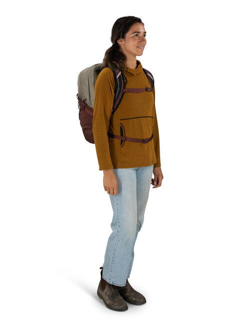 OSPREY QUASAR 28 gradski ruksak, sawdust tan/raisin red