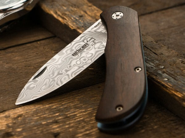 BÖKER® Exskelibur II džepni nož 7 cm, damast, drvo Cocobolo