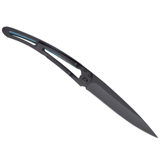 Deejo Fish sklopivi nož Black tattoo blue beech