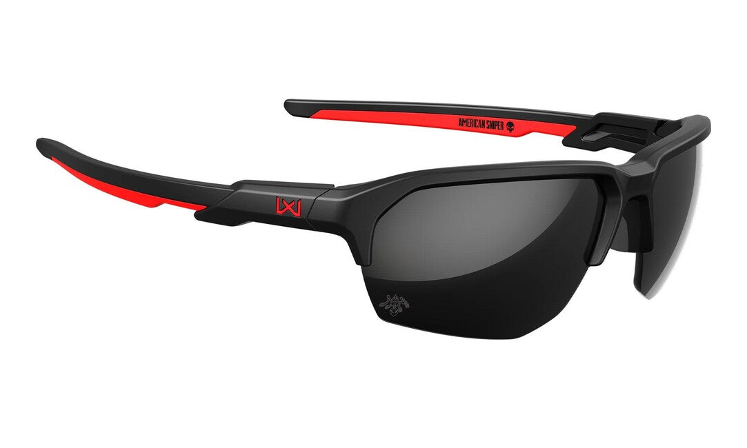 Wiley X Jakl sunčane naočale, Captivate Black Mirror/Matte Black/Red