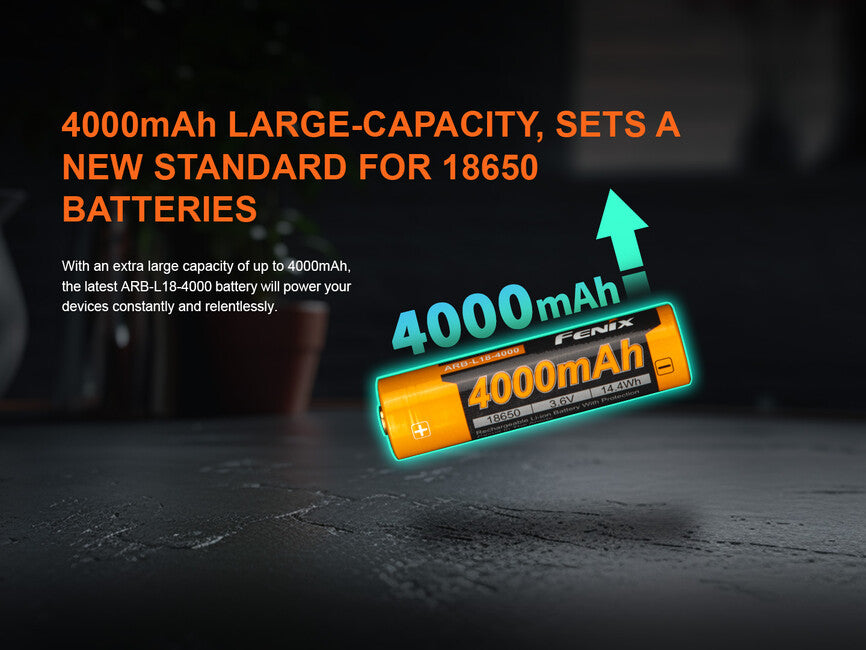 Fenix baterija punjiva 18650 4000 mAh (Li-Ion)