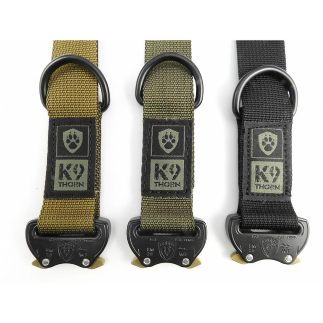 K9 Thorn ogrlica ONE s kopčom cobra, crna