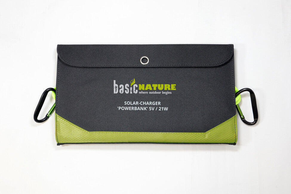 BasicNature Solarni punjač Powerbank 5V / 21W