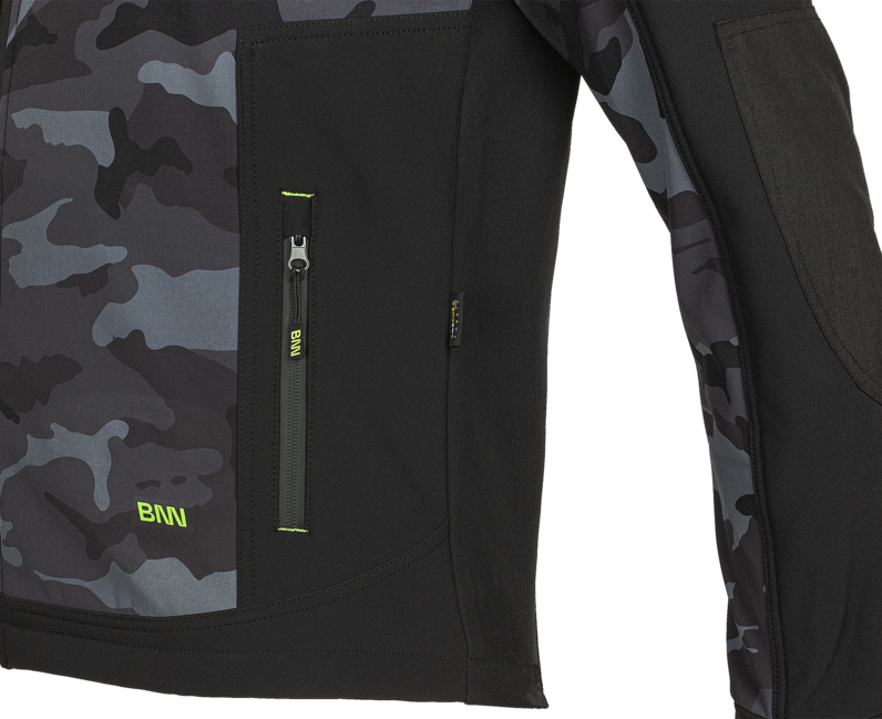 BENNON CAMOS softshell jakna, crna/siva