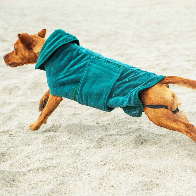 Mountain Paws Dog Robes halat za pse veliki, zeleni
