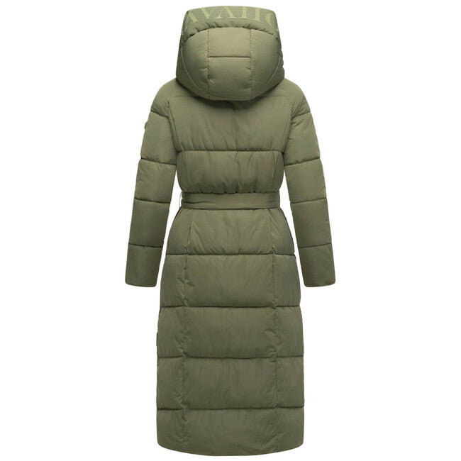 Navahoo EISBLICK duga zimska jakna ženska, olive leaf