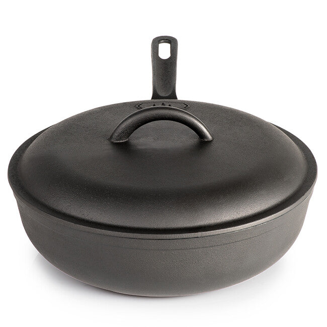 GSI Outdoors Guidecast duboka lijevana tava s poklopcem Frying Deep, 254 mm