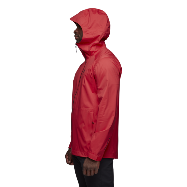 Black Diamond Stormline Stretch Rain Shell nepromočiva muška jakna, carmine