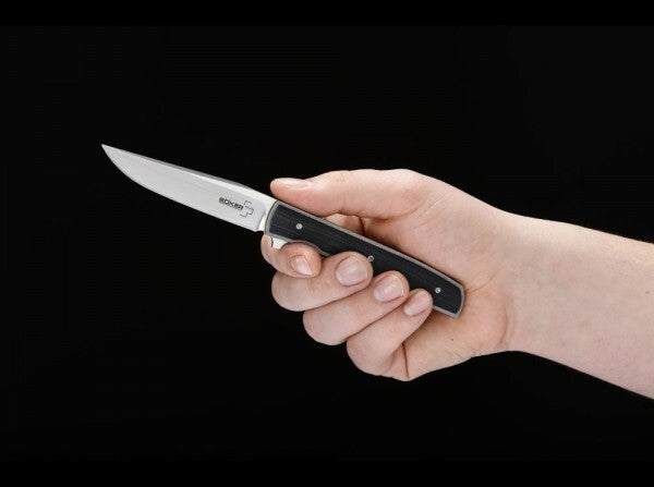 BÖKER® Urban Trapper džepni nož 8,7 cm, crni, G10