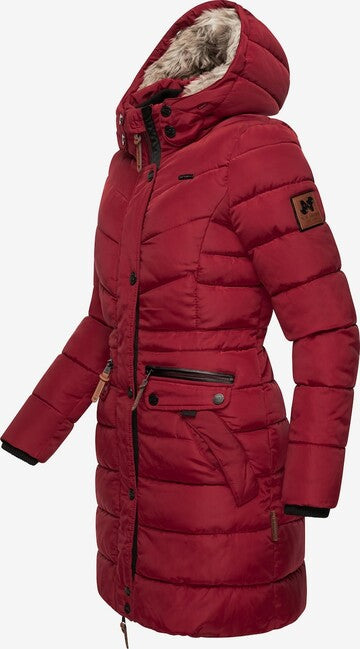 Navahoo Paula ženska parka zimska s kapuljačom, Dark red