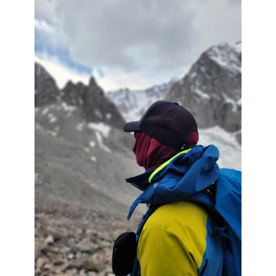 Origin Outdoors Merino multifunkcionalna bandana outdoor, bordo