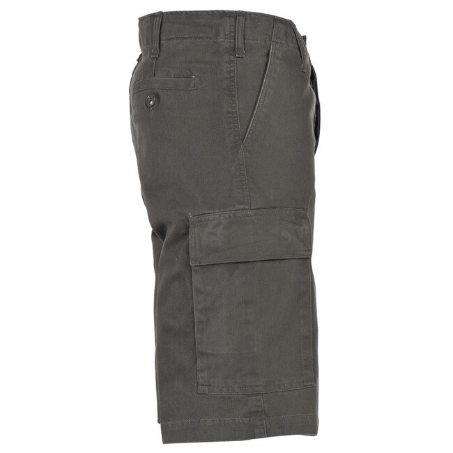 MFH BW bermude moleskin, OD green-stonewashed