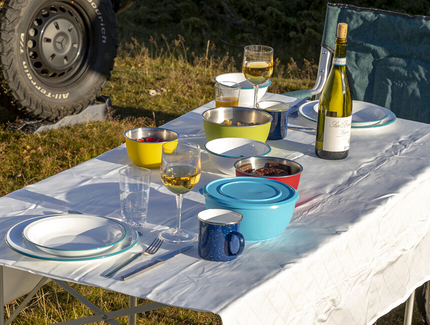Origin Outdoors čaša emajlirana 360 ml, plava