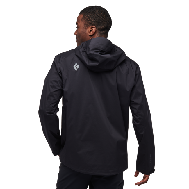 Black Diamond Stormline Stretch Anorak nepromočiva muška jakna, crna