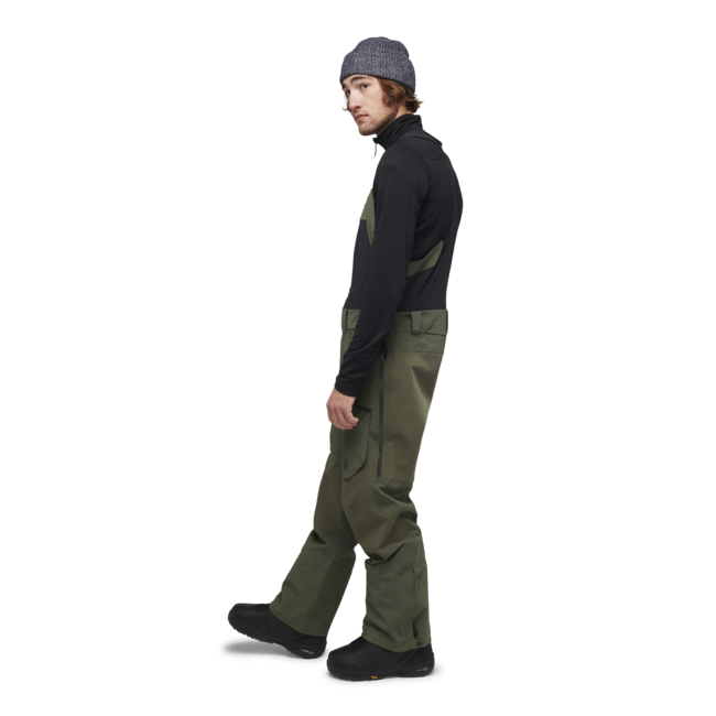 Black Diamond Recon Stretch Pro Bibs muške hlače s naramenicama, tundra