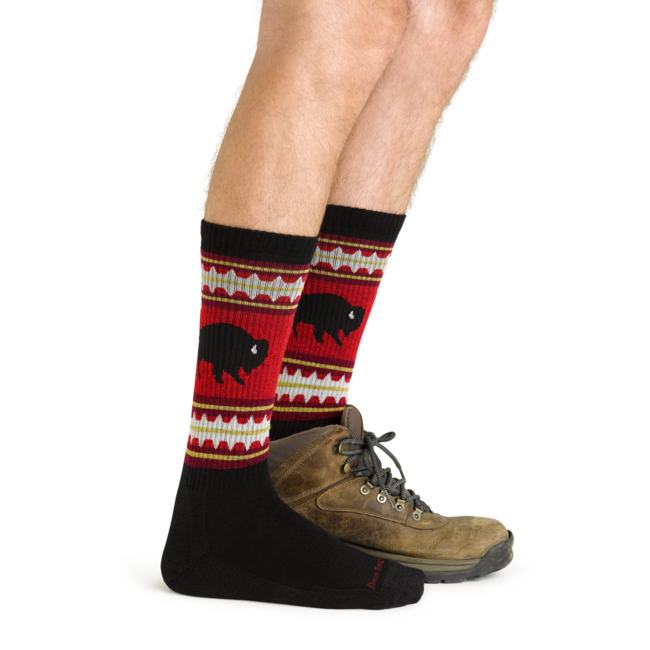 Darn Tough VanGrizzle Boot Midweight planinarske čarape s amortizacijom, Crna