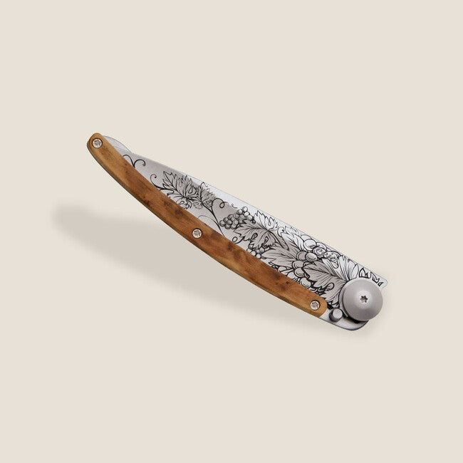 Deejo Tattoo Wood Grand Cru sklopivi nož