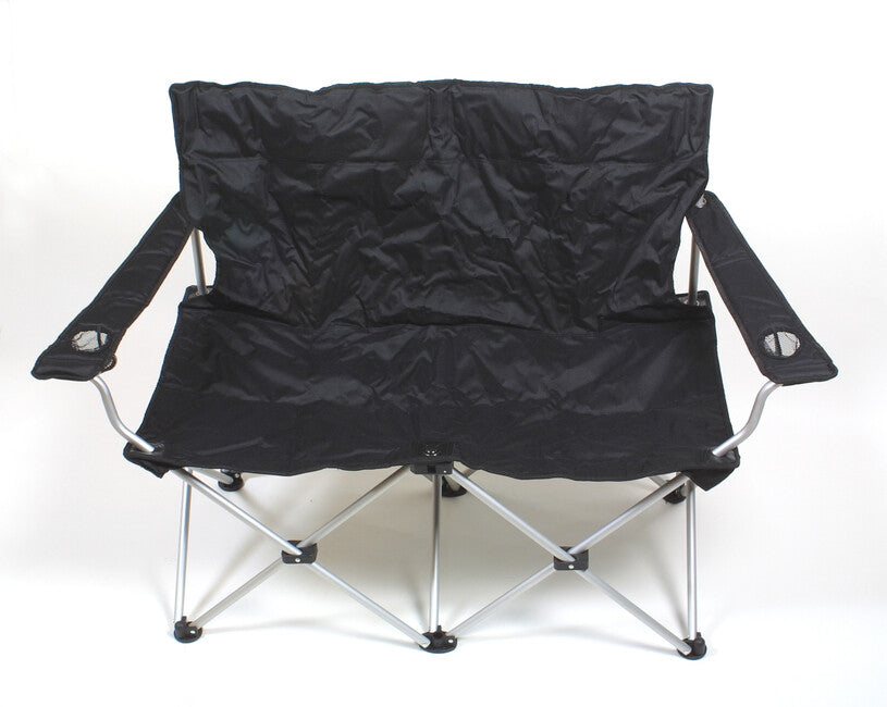 BasicNature Love Seat putna fotelja, crna