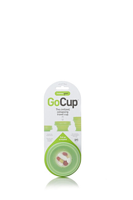 Humangear Go Cup sklopiva putna čaša higijenska, lako se pakira ' GoCup, zelena, 118 ml