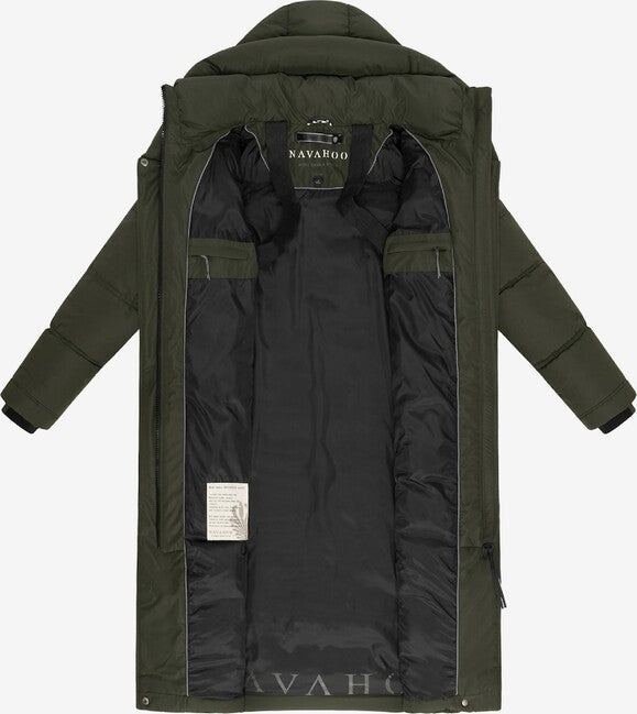 Navahoo ENGELSFEDER XIV ženski zimski kaput, dark olive
