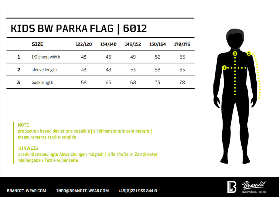 Brandit BW parka dječja, crna