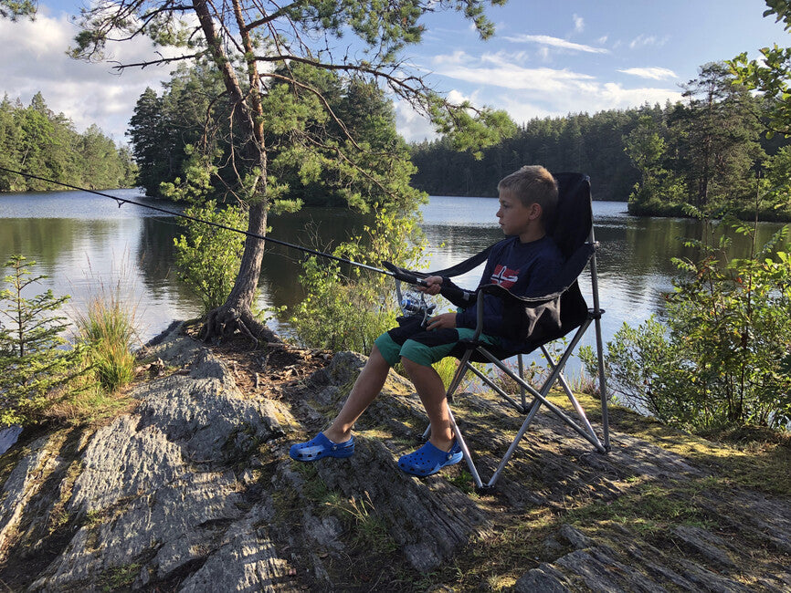 BasicNature Holiday putna stolica, crna