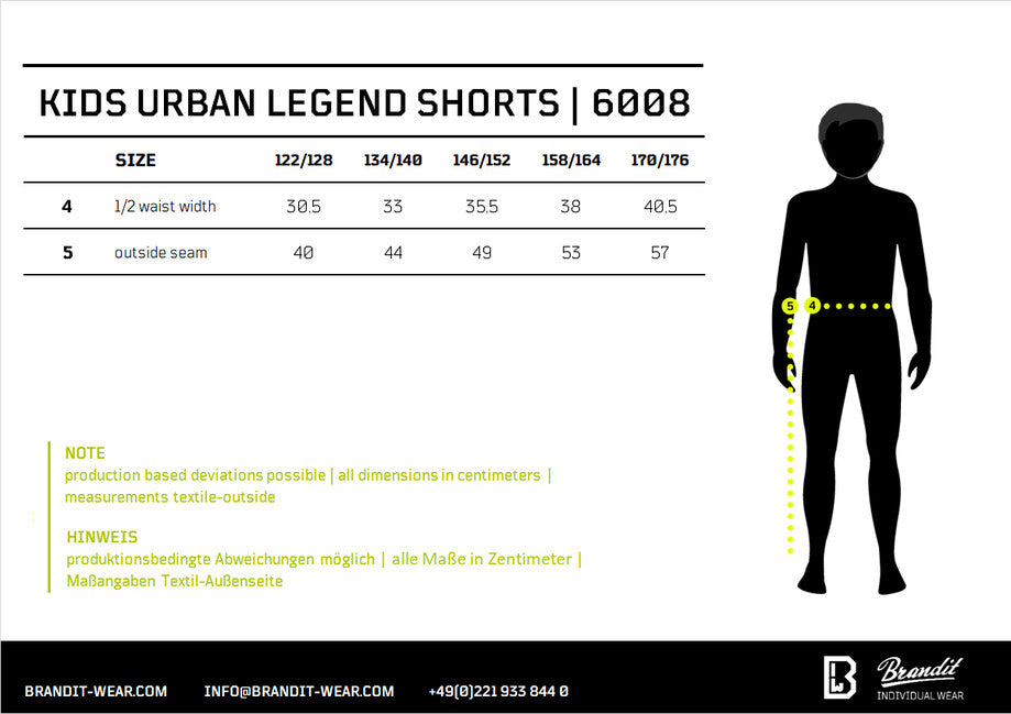 Brandit Urban Legend kratke hlače dječje, crne