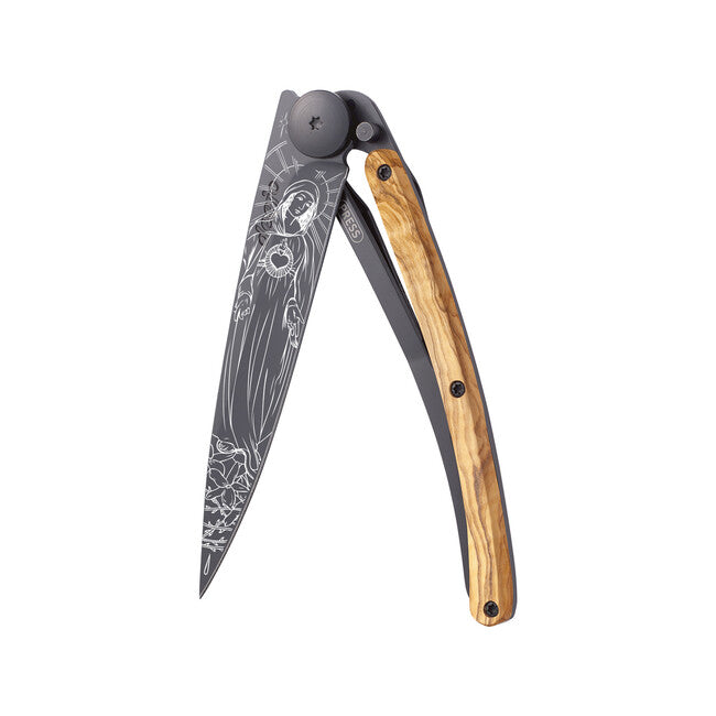 Deejo Tattoo sklopivi nož Virgo, Black olive wood
