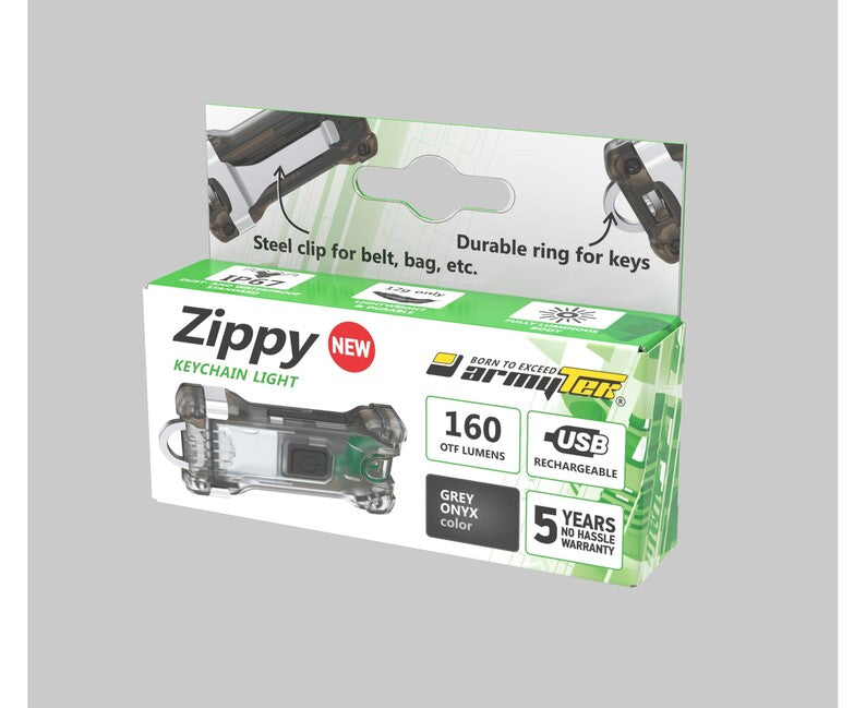 ArmyTek Zippy LED privjesak za ključeve, sivi