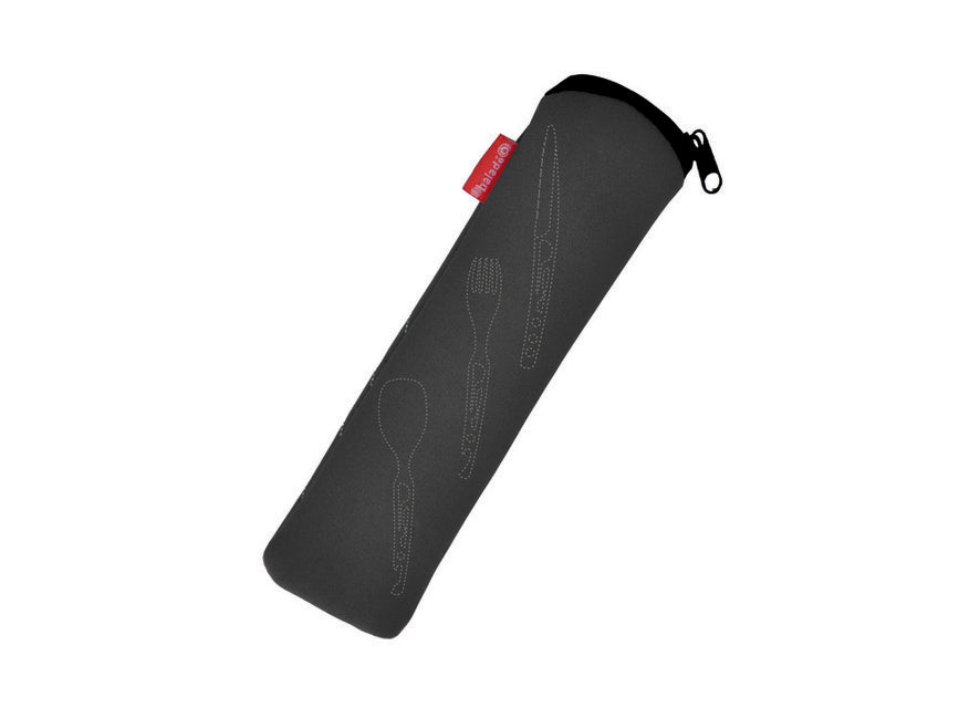 Baladeo ECO112 Basecamp putni pribor nehrđajući, neoprenska futrola, crni