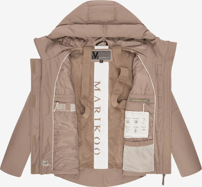 Marikoo Elira16 ženska zimska jakna, Taupe grey