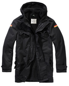 Brandit BW Parka sa zastavom, crna