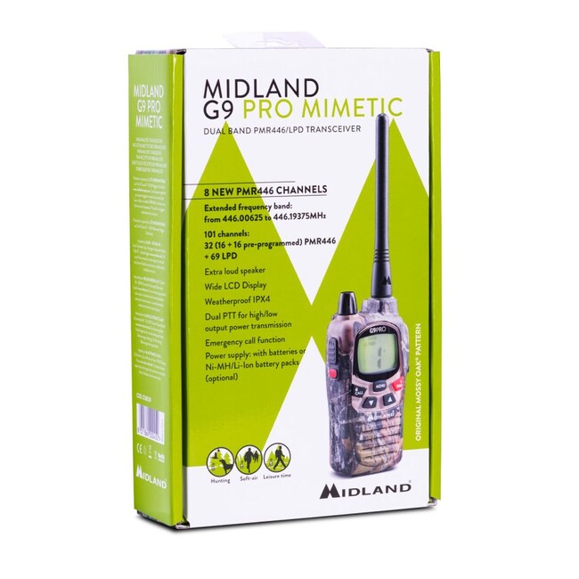 Midland G9 Pro radio, camo