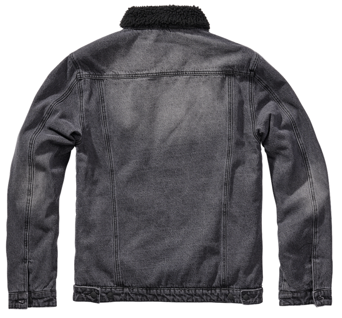 Brandit Sherpa denim jakna s krznom, crna