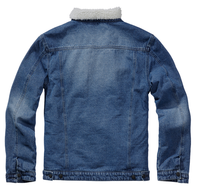 Brandit Sherpa denim jakna s krznom, plava