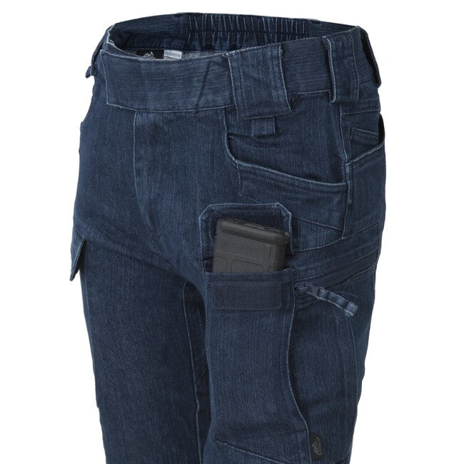 Helikon-Tex UTP Resized gradske taktičke hlače ženske Denim Stretch Gradske, Marine Blue