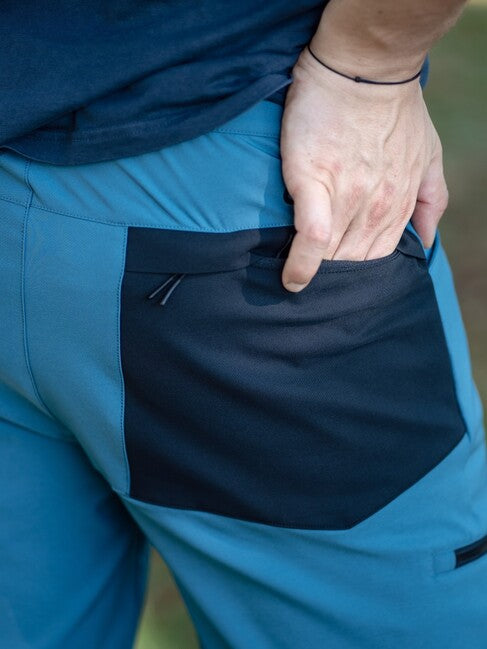 HUSKY Kavia muške hlače softshell, tirkizne/crne