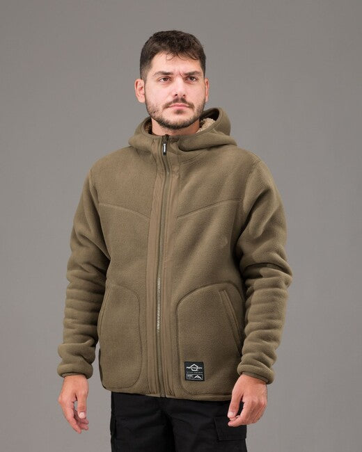 Pentagon Ianos Sherpa obostrana flis jakna muška, khaki/zelena