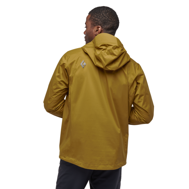 Black Diamond Stormline Stretch Anorak nepromočiva muška jakna, dark curry