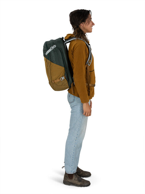 OSPREY NEBULA gradski ruksak, green tunnel/brindle brown