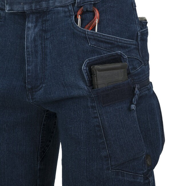 Helikon-Tex UTS kratke taktičke hlače 11" Denim Stretch, Marine Blue