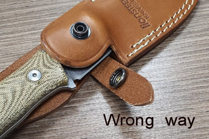 Lionsteel M3 lovački nož CVN s ručkom od prirodnog platna