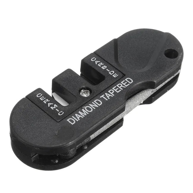 DRAGOWA Tactical multifunkcionalni džepni oštrač noževa 4u1 Drydune, crni