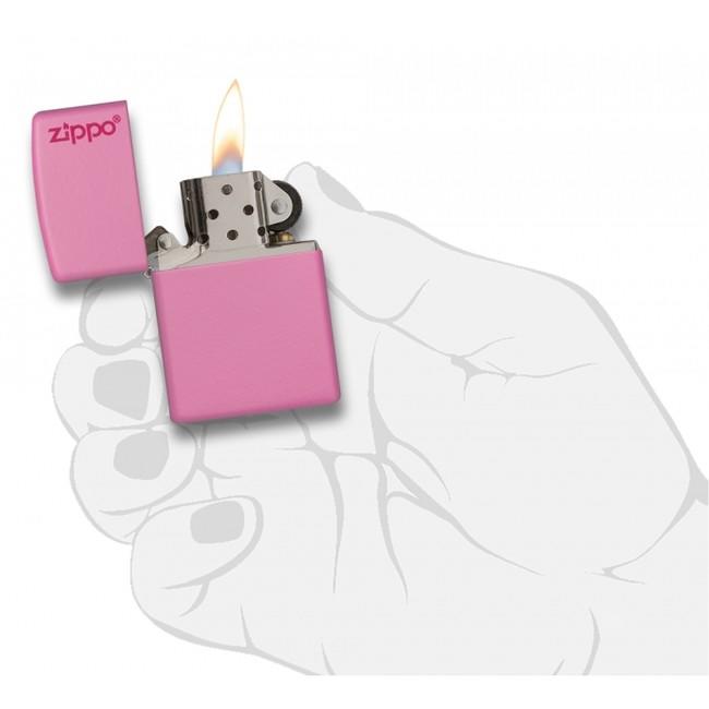 Zippo benzinski upaljač, ružičasti matni