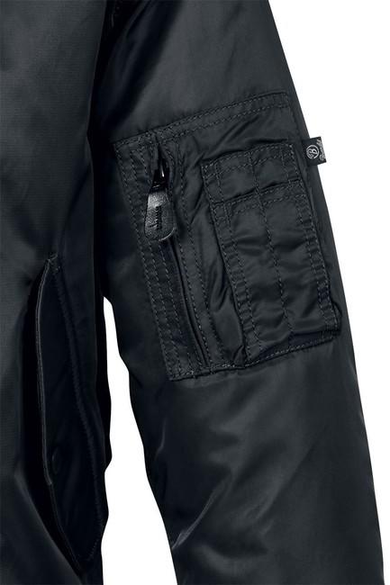 Brandit MA1 Hooded bomber jakna, crna