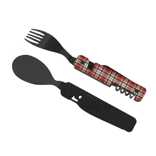 Akinod A02B00012 multifunkcionalni set 13h25, black mirror finish, Red Tartan