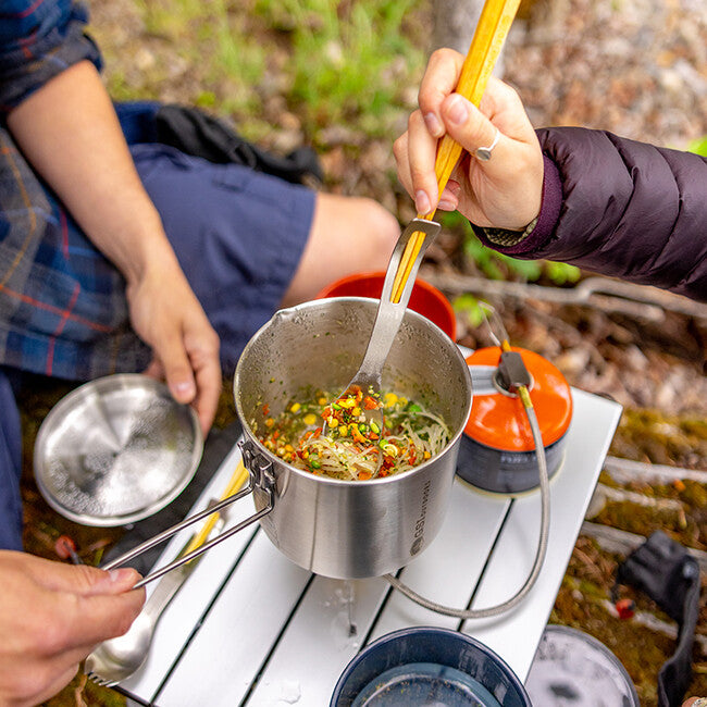 GSI Outdoors Glacier nehrđajući spork s drvenim štapićima