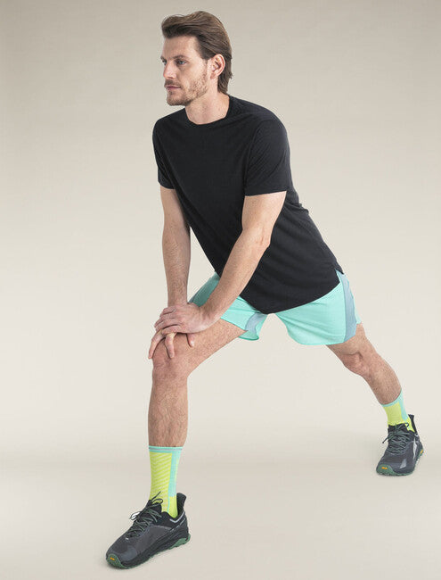 Icebreaker 125 Cool Lite Sphere III Merino muška majica s kratkim rukavom, crna
