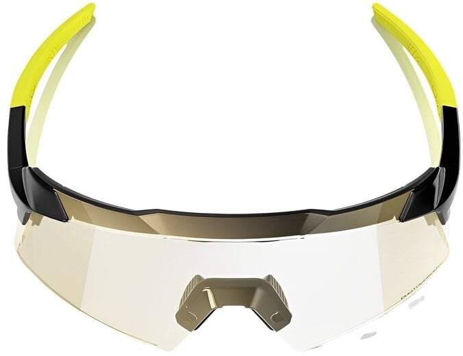 100% Aerocraft sunčane naočale, Gloss Metallic Black - Gold Mirror Photochromic